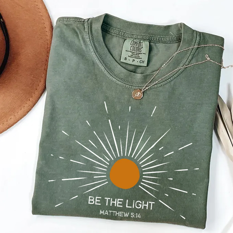 Be The Light Bible Verse T-shirt-Teevibe