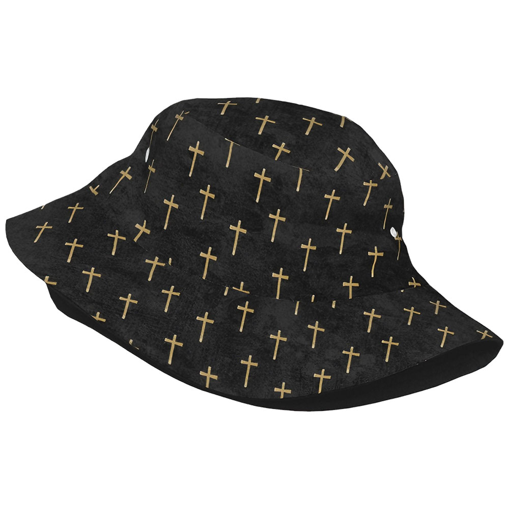 Simple Cross Christian Leisure Bucket Hat-Teevibe