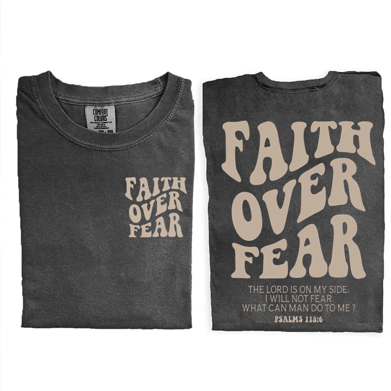Faith Over Fear Christian T-shirt-Teevibe