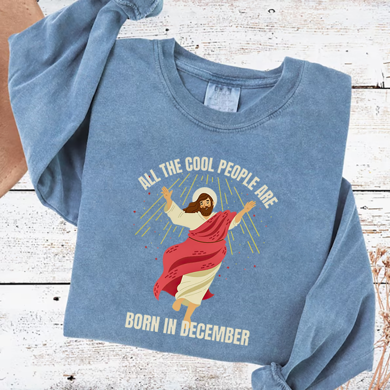 All The Cool Perple Are Born In December Sweatshirt-Teevibe