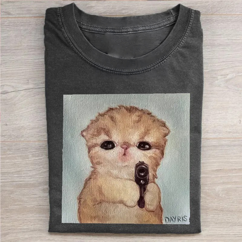 Angry Kitty T-shirt-Teevibe