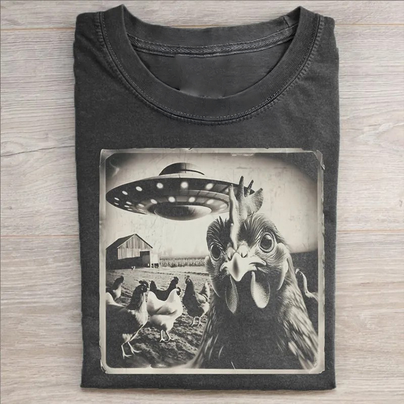 Funny Chicken T-shirt-Teevibe