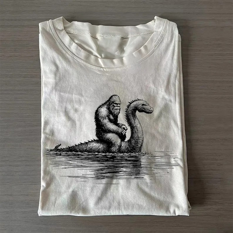 Funny Sasquatch Graphic Big Foot T-shirt-Teevibe