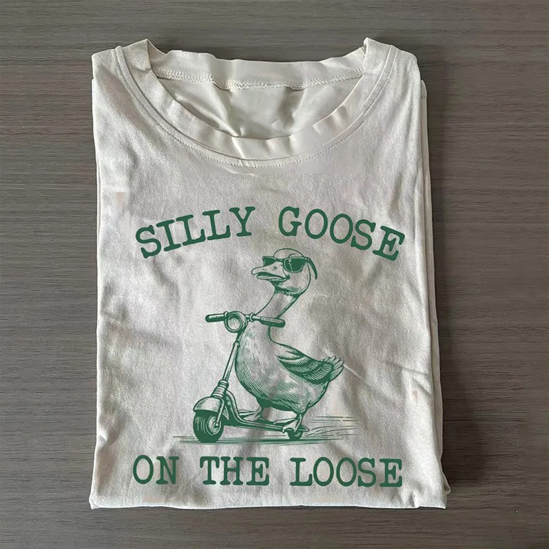 Silly Goose On The Loose T-shirt-Teevibe
