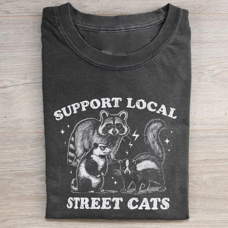 Support Local Street Cats Unisex T-shirt-Teevibe