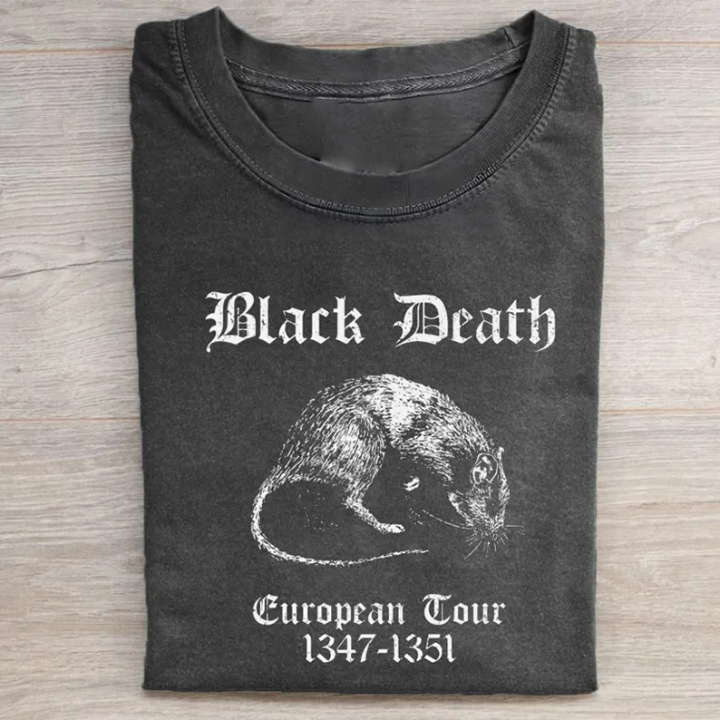 Black Death European Tour T-shirt-Teevibe
