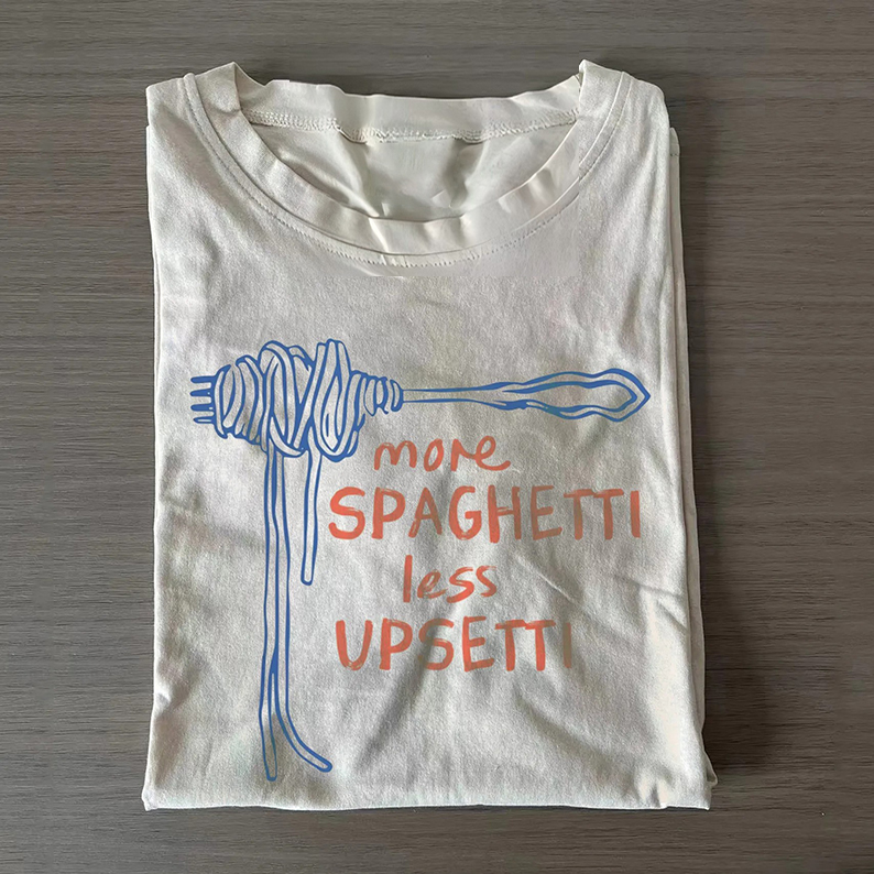 Funny Food Spaghetti  T-shirt-Teevibe