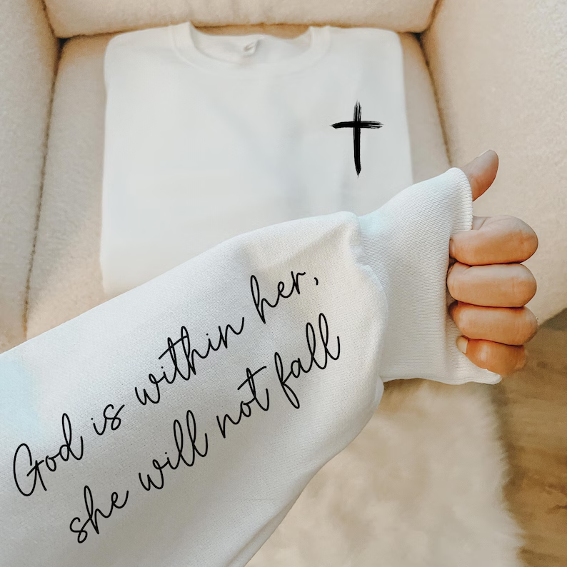 God Is Within Her Sweatshirt-Teevibe