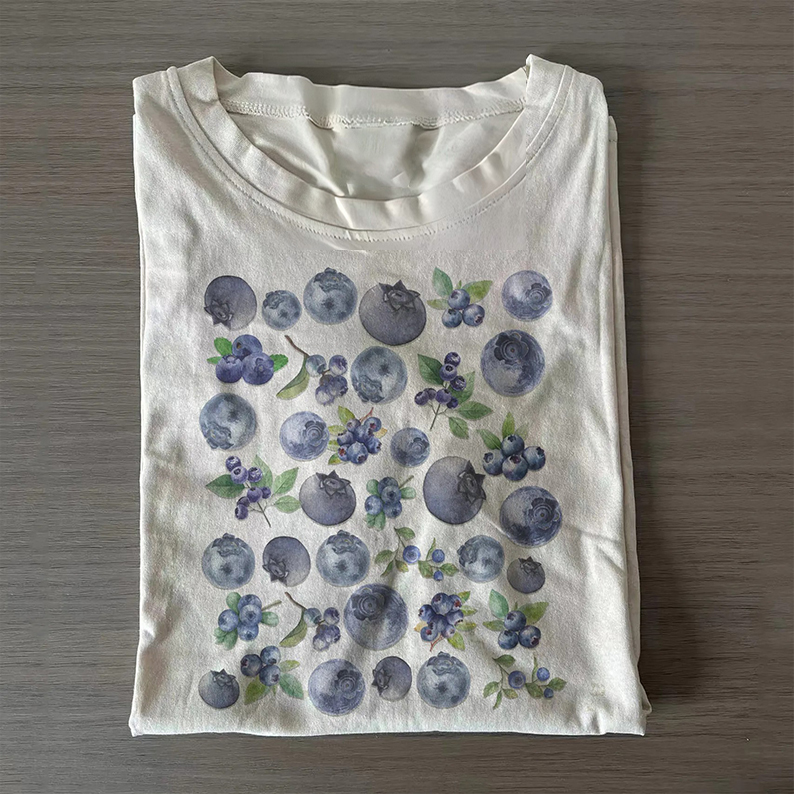Blueberries Aesthetic Fruit T-shirt-Teevibe