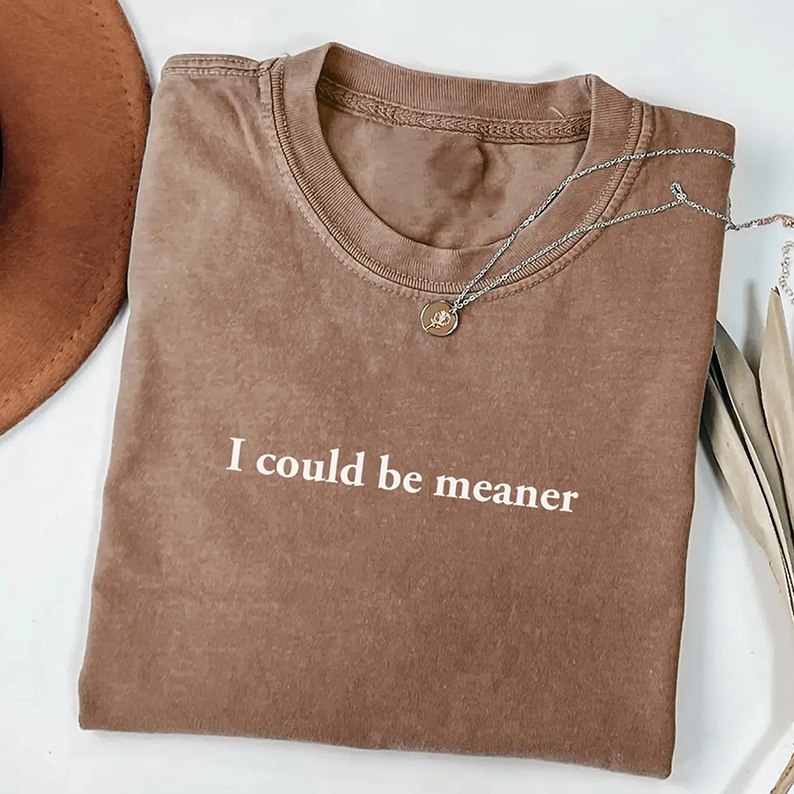 I Could Be Meaner T-shirt-Teevibe