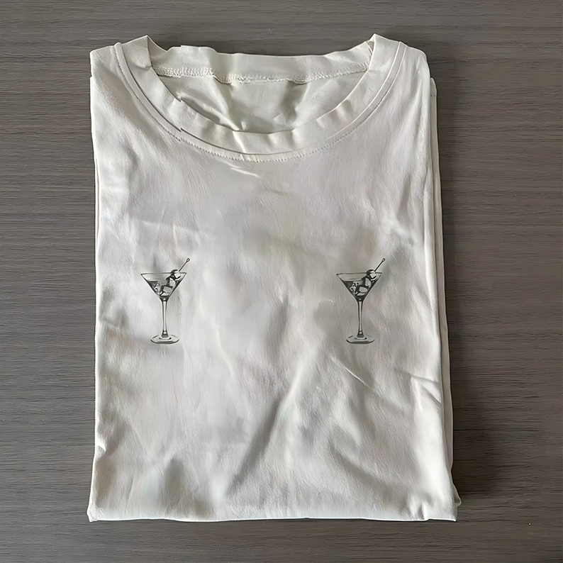 Dirty Martini Nips T-shirt-Teevibe