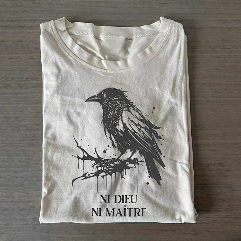 Raven Ni Dieu Ni Ma?tre T-shirt-Teevibe