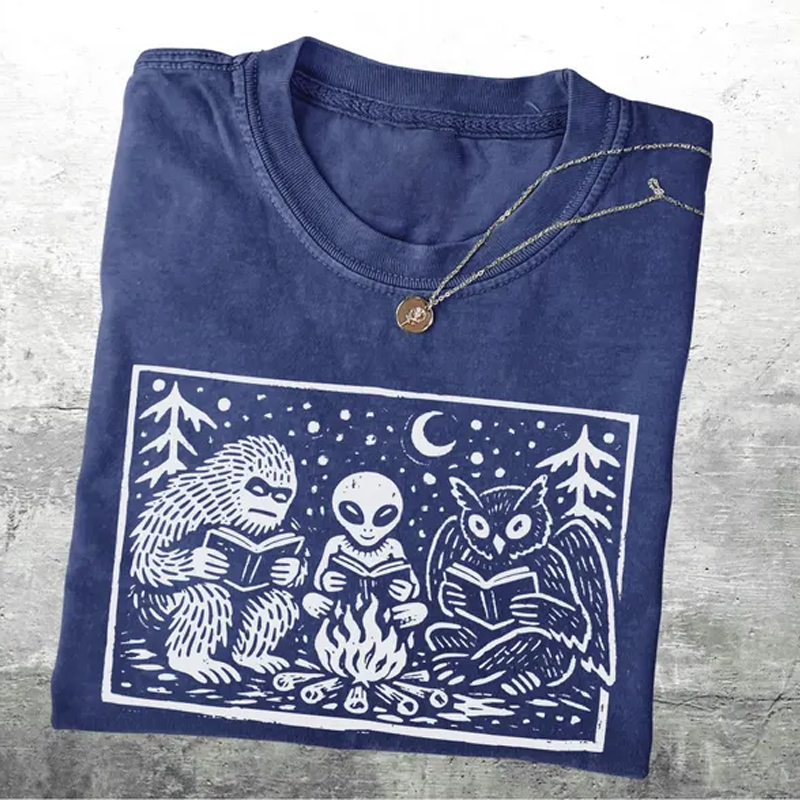 Cryptid Book Club T-shirt-Teevibe