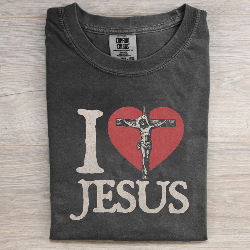 I Love Jesus T-shirt-Teevibe