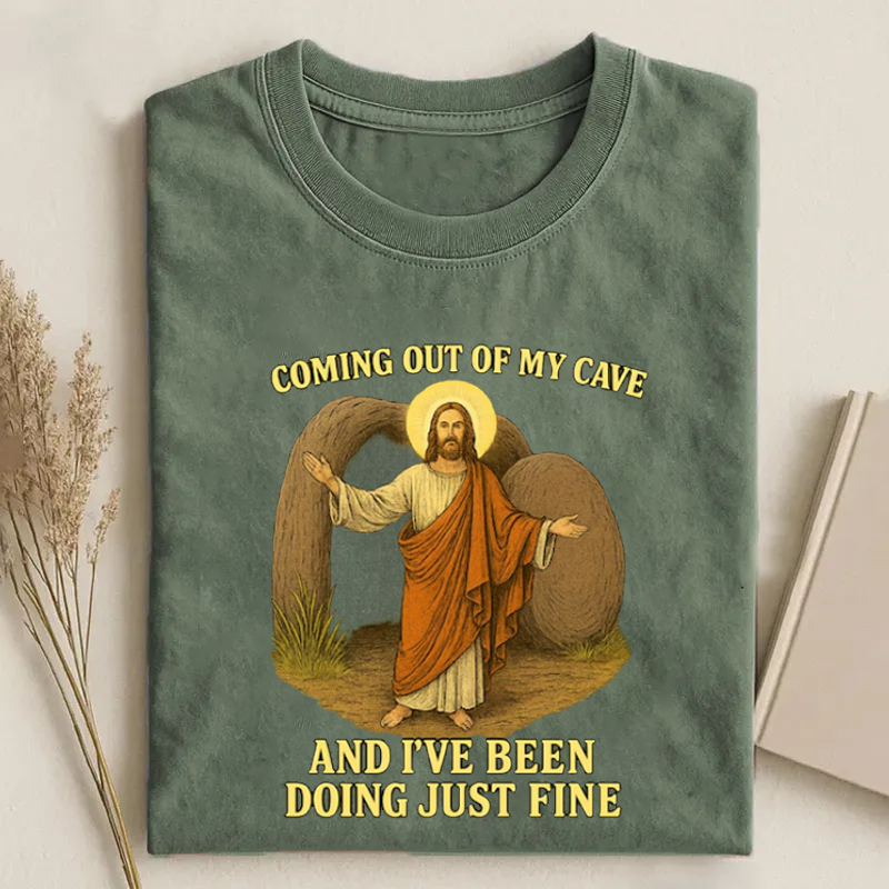 Jesus Coming Out Of My Cave T-shirt-Teevibe