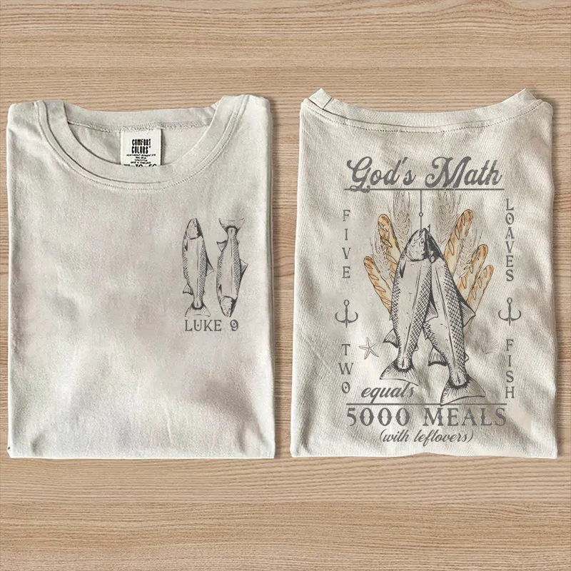 Comfort Colors God’s Math T-shirt-Teevibe