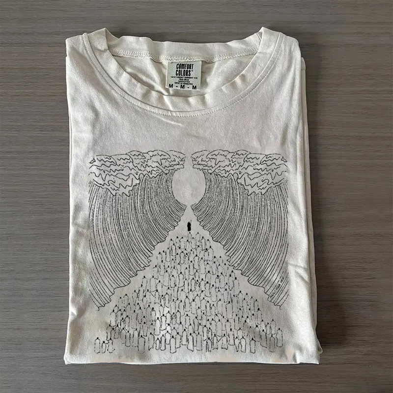 Parting Of The Red Sea Boho Christian T-shirt-Teevibe