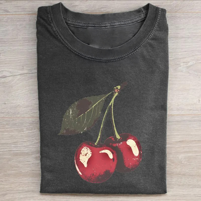 Vintage Cherry T-shirt-Teevibe
