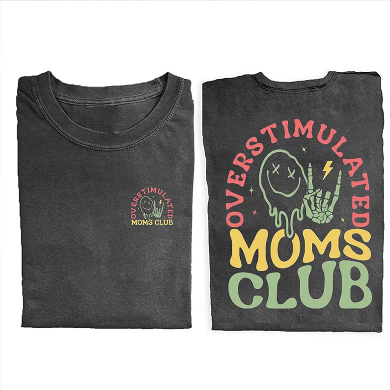Overstimulated Moms Club T-shirt-Teevibe