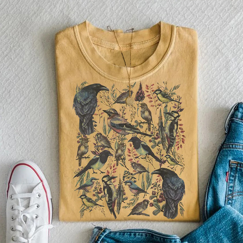 Boho Bird T-shirt-Teevibe