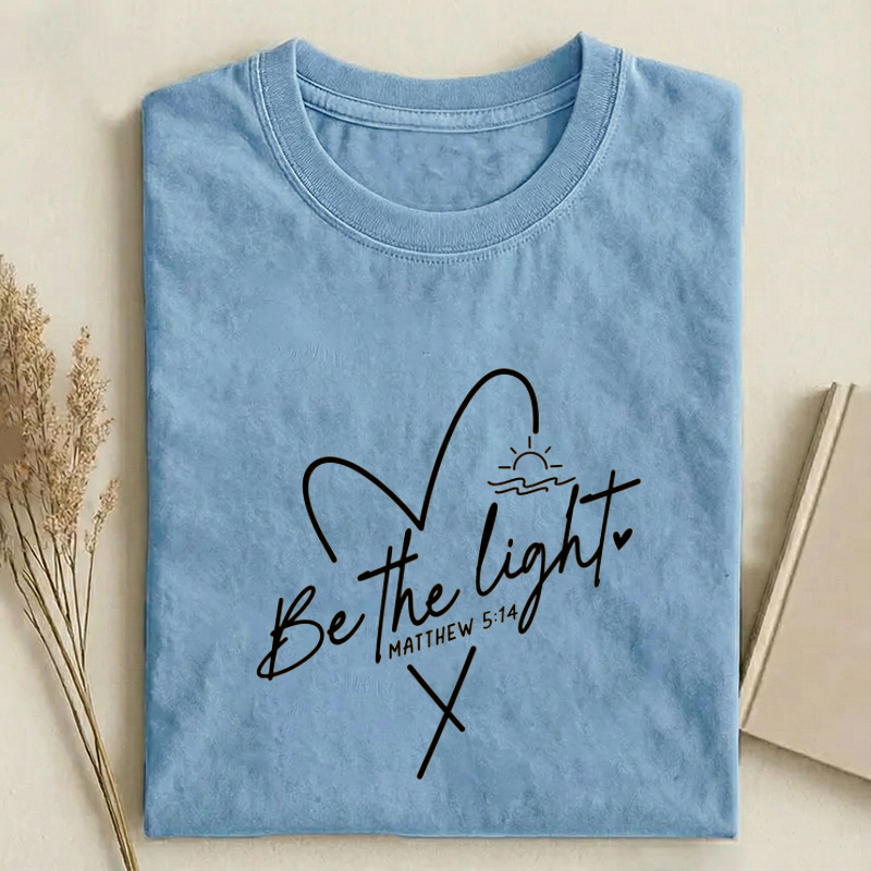 Be The Light Christian T-shirt-Teevibe