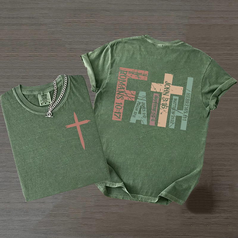 Comfort Colors Retro Faith T-shirt-Teevibe