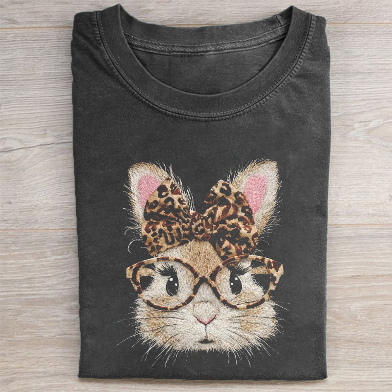 Retro Happy Easter Bunny T-shirt-Teevibe