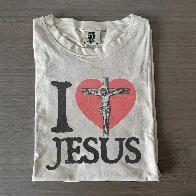 I Love Jesus T-shirt-Teevibe