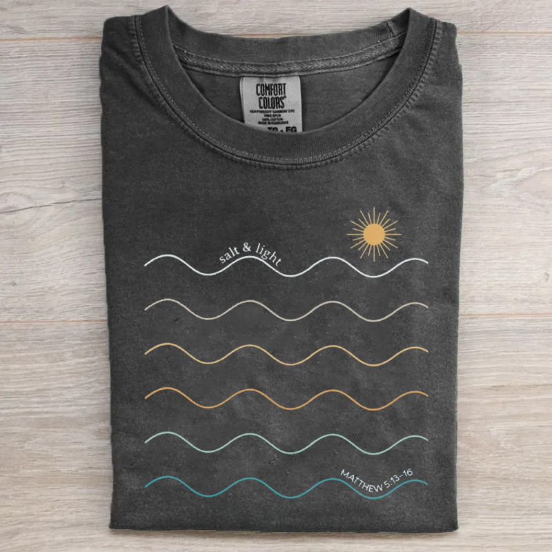 Salt and Light Boho Christian T-shirt-Teevibe