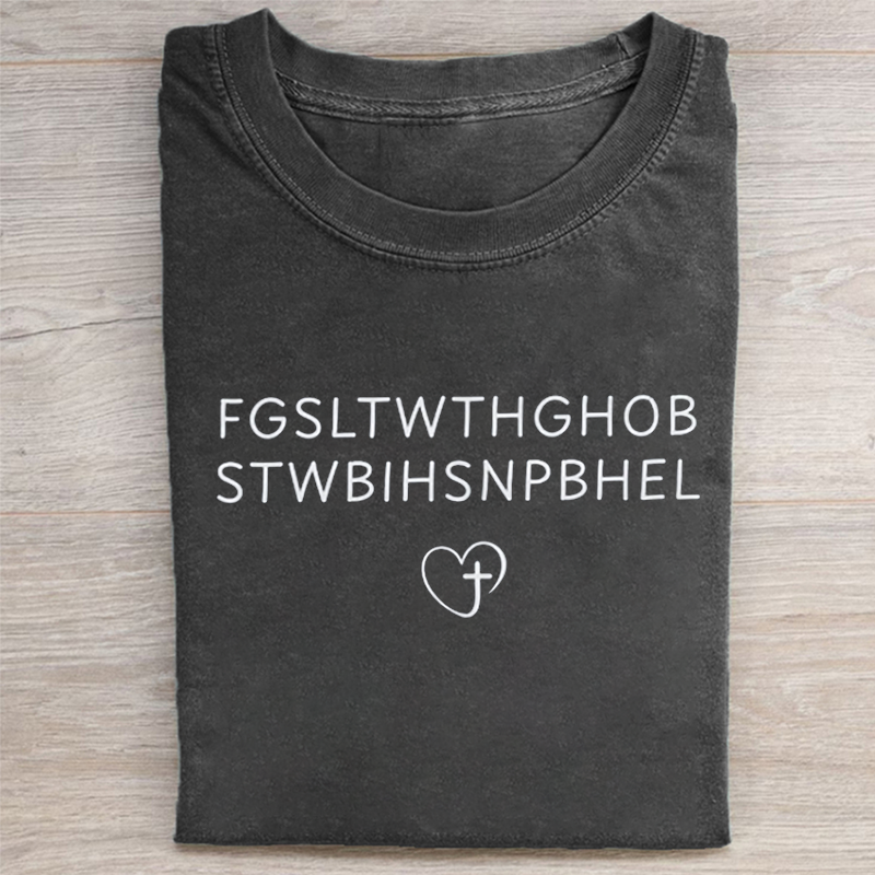 For God So Loved John Bible Verse Graphic T-shirt-Teevibe