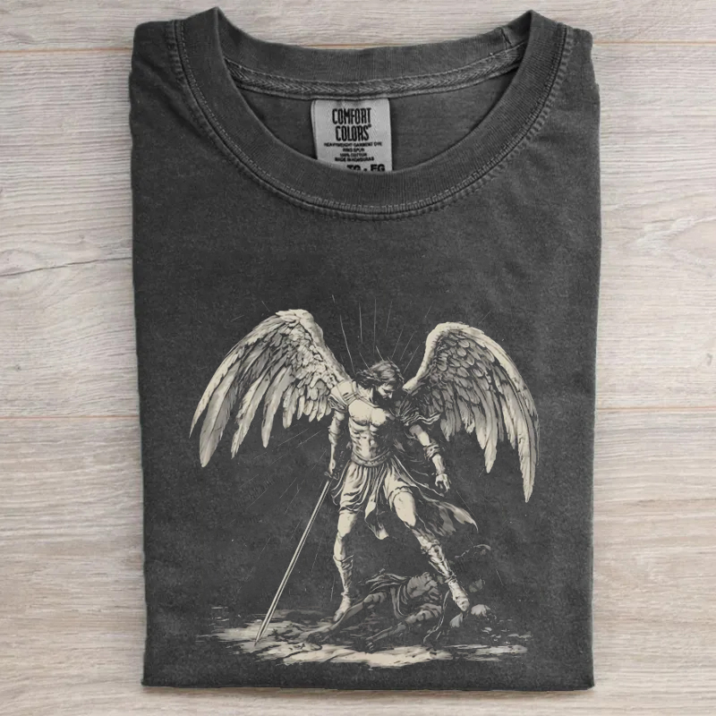 Archangel Michael Christian T-Shirt-Teevibe