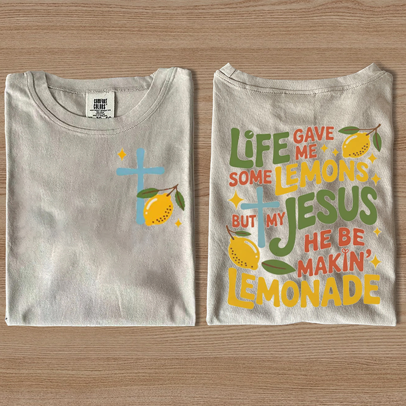 Life Gave Me Lemons But My Jesus Made Lemonade T-shirt-Teevibe