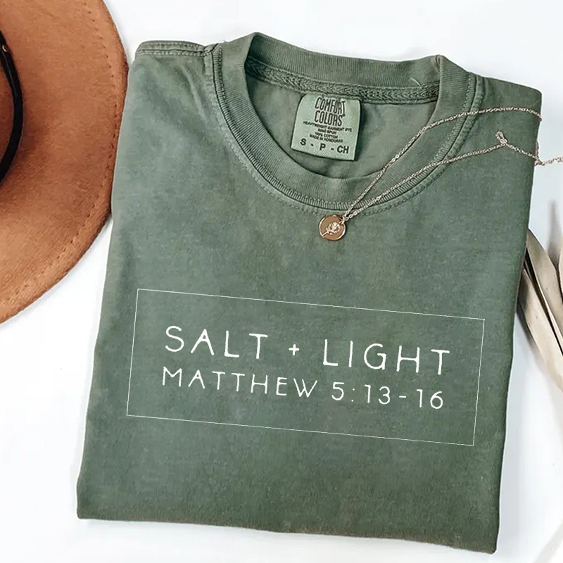 Salt+Light Matthew Comfort Colors T-shirt-Teevibe
