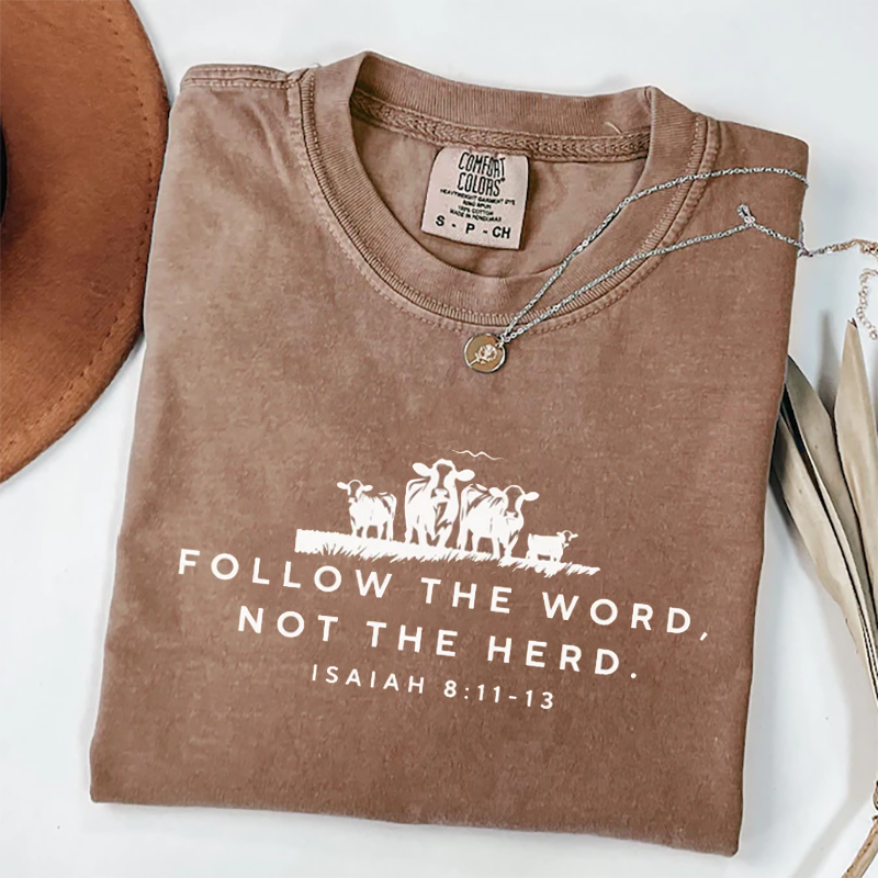 Follow the Word, Not the Herd T-shirt-Teevibe