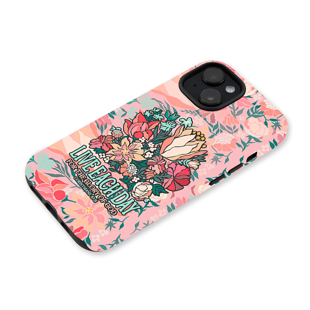 Live Each Day For The Glory Of  God Christian Phone Case-Teevibe