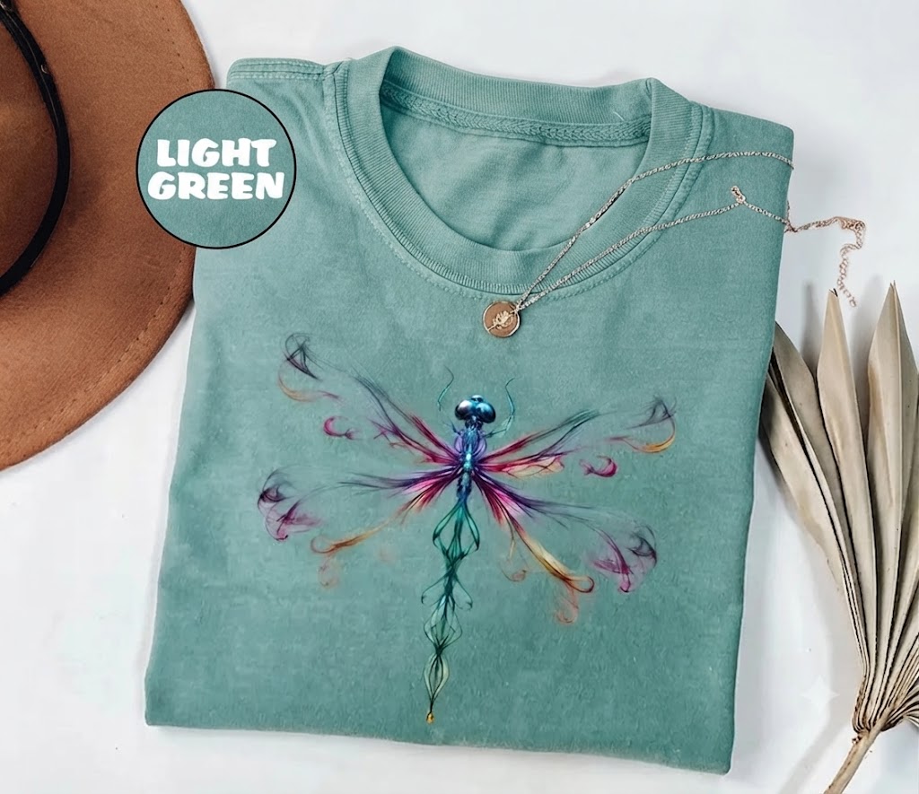Bright Golden Dragonfly T-shirt-Teevibe