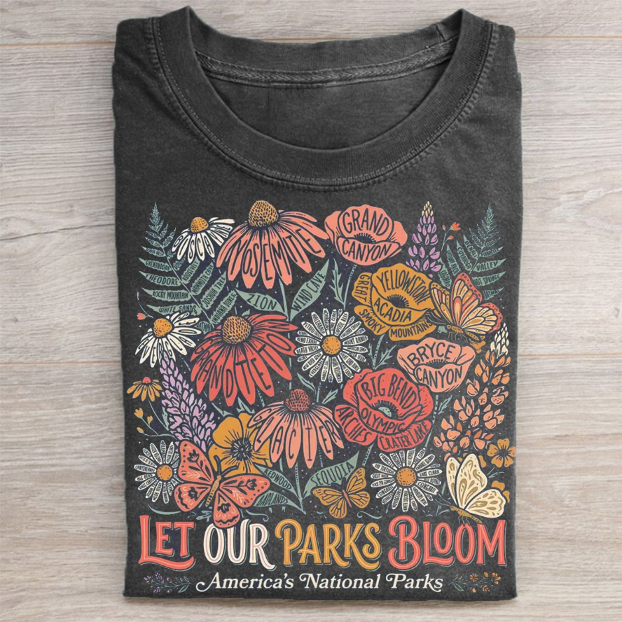 63 National Parks Wildflower T-shirt-Teevibe