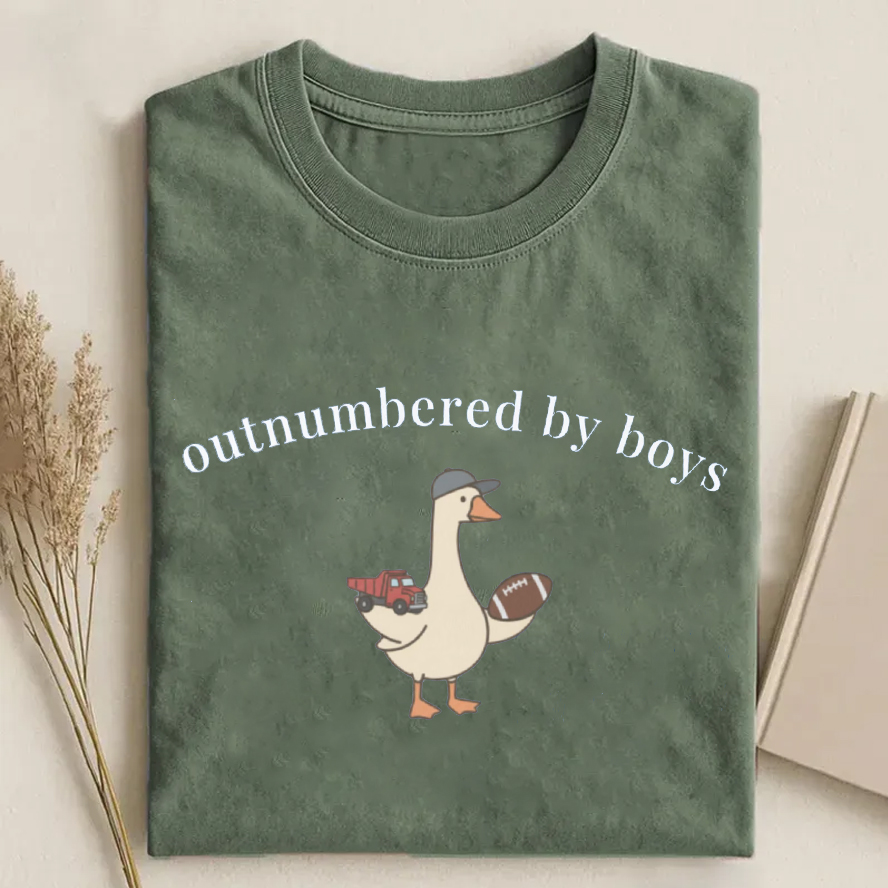 Funny Boy Mom Goose T-shirt-Teevibe