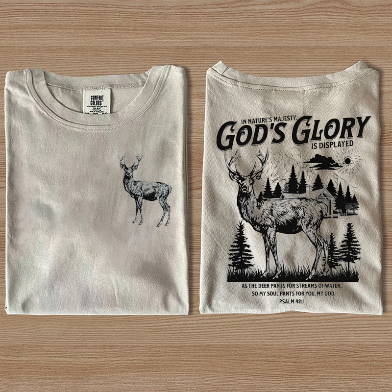 Men's Christian Deer T-shirt-Teevibe