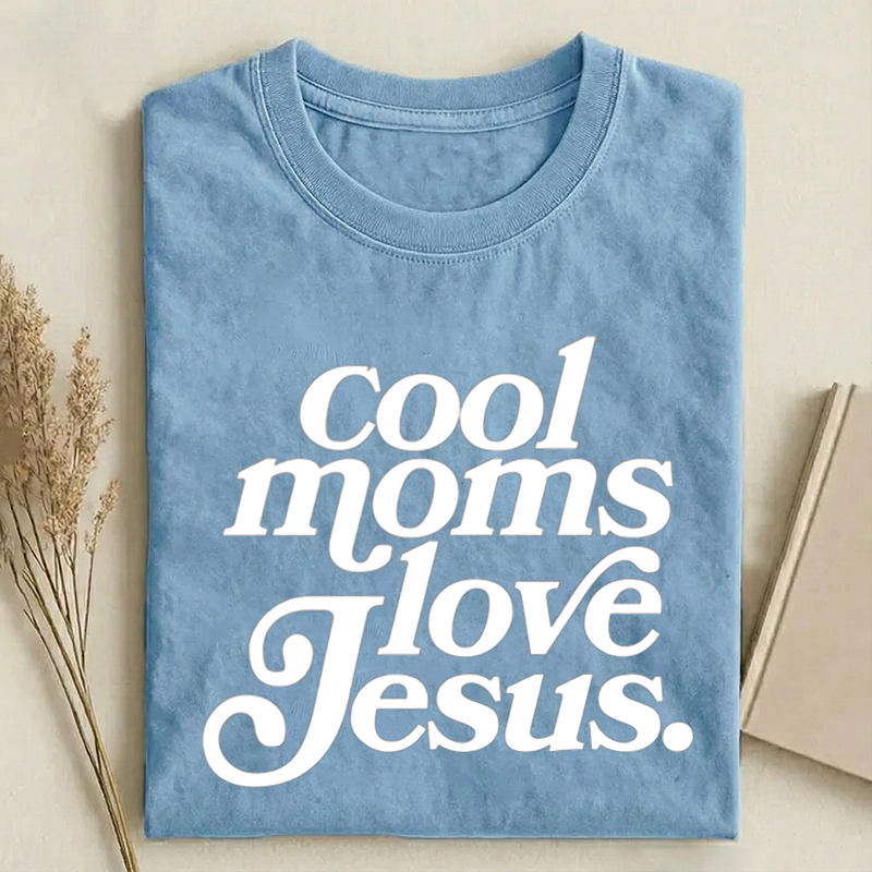 Cool Moms Love Jesus T-shirt-Teevibe