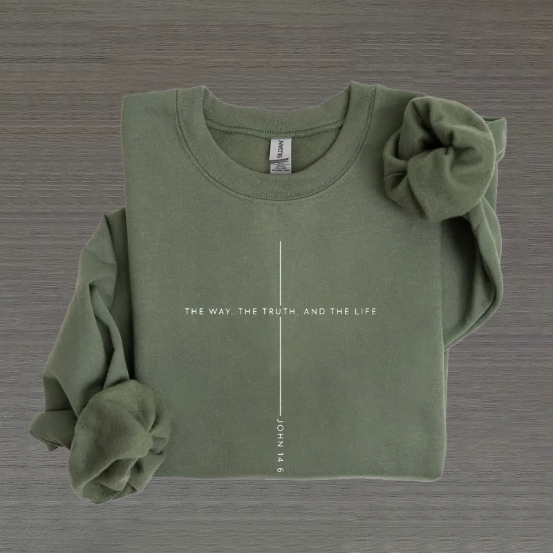 The Way the Truth The Life Sweatshirt-Teevibe