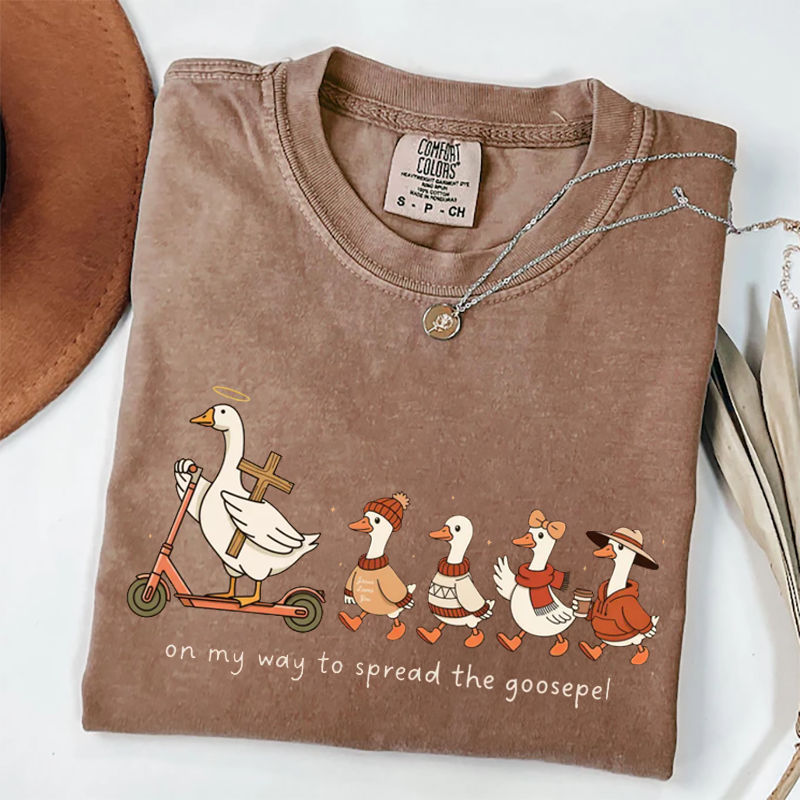 Funny Goose Christian Fall T-shirt-Teevibe
