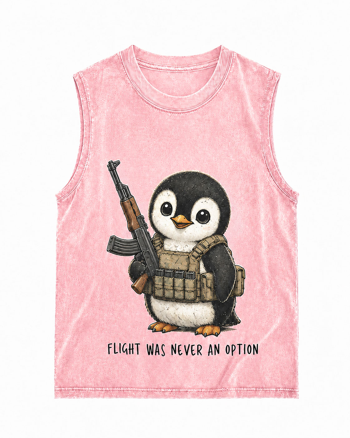 Flight Never An Option Tactical Penguin Graphic Tank-Teevibe