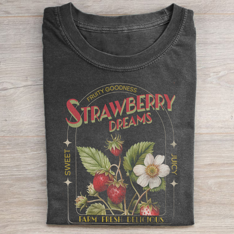 Cute Strawberry Dreams T-shirt-Teevibe
