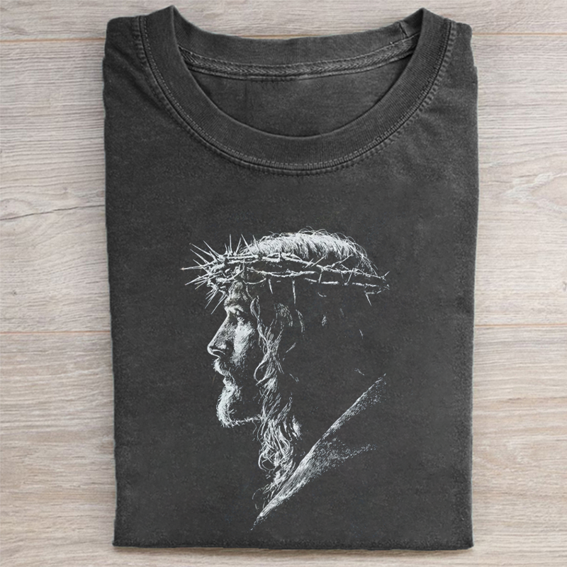 Jesus Crown of Thorns T-shirt-Teevibe