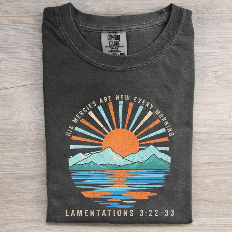 His Mercies Are New Every Morning T-shirt-Teevibe