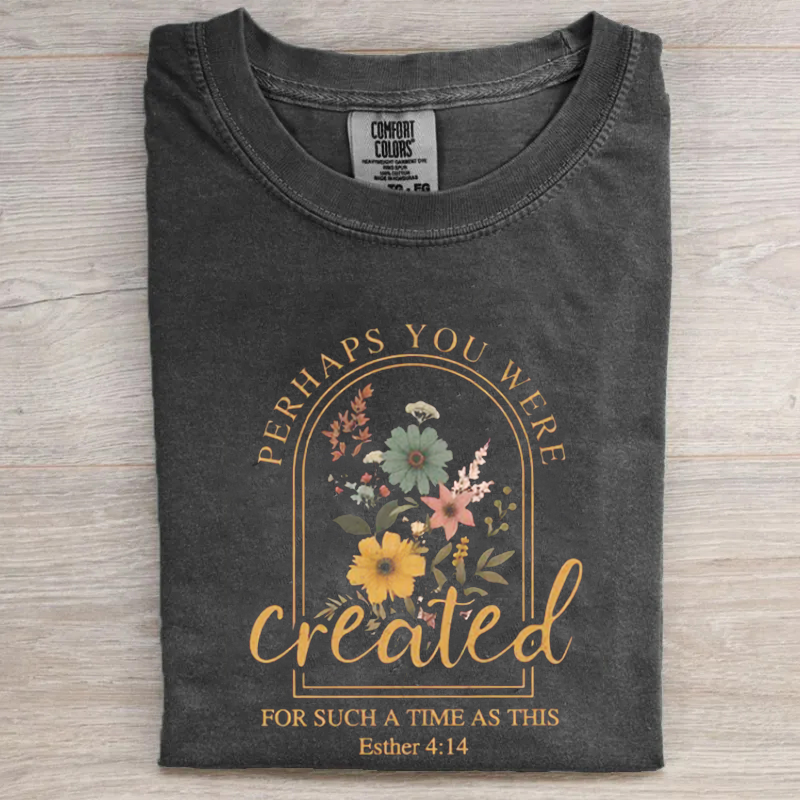 Vintage Christian Perhaps You Were Created T-shirt-Teevibe