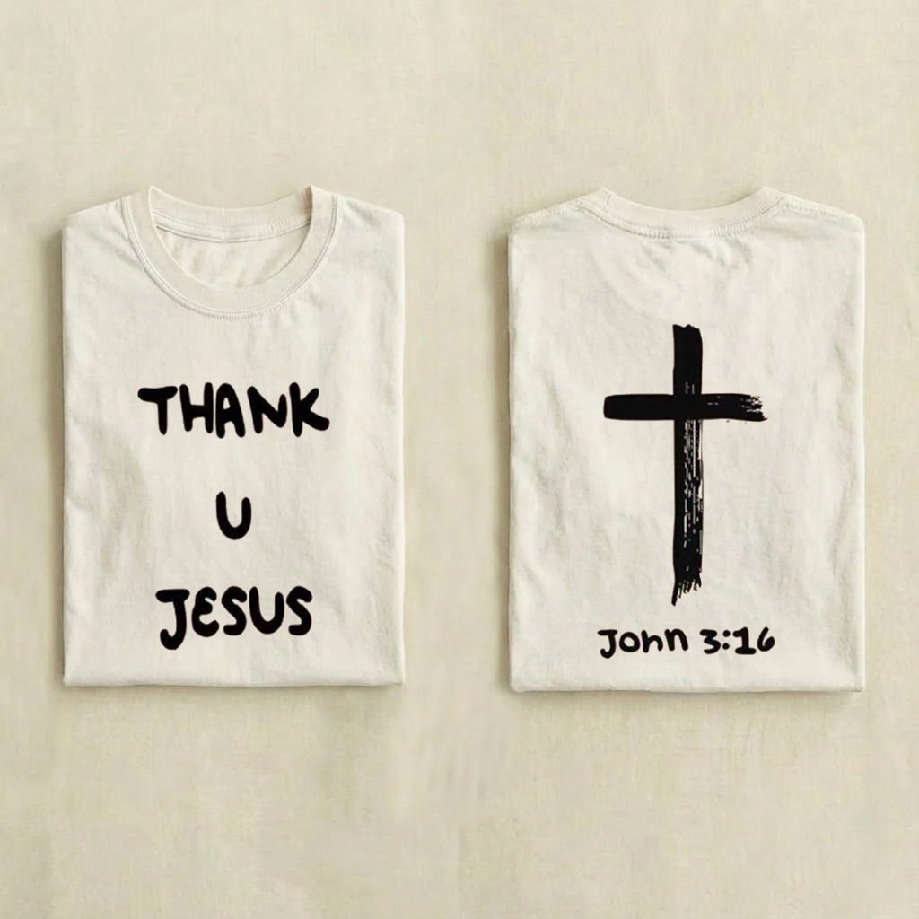 Thank U Jesus T-shirt-Teevibe