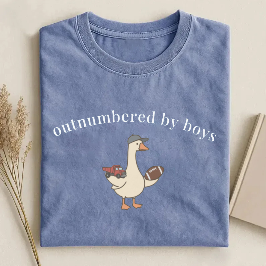 Funny Boy Mom Goose T-shirt-Teevibe