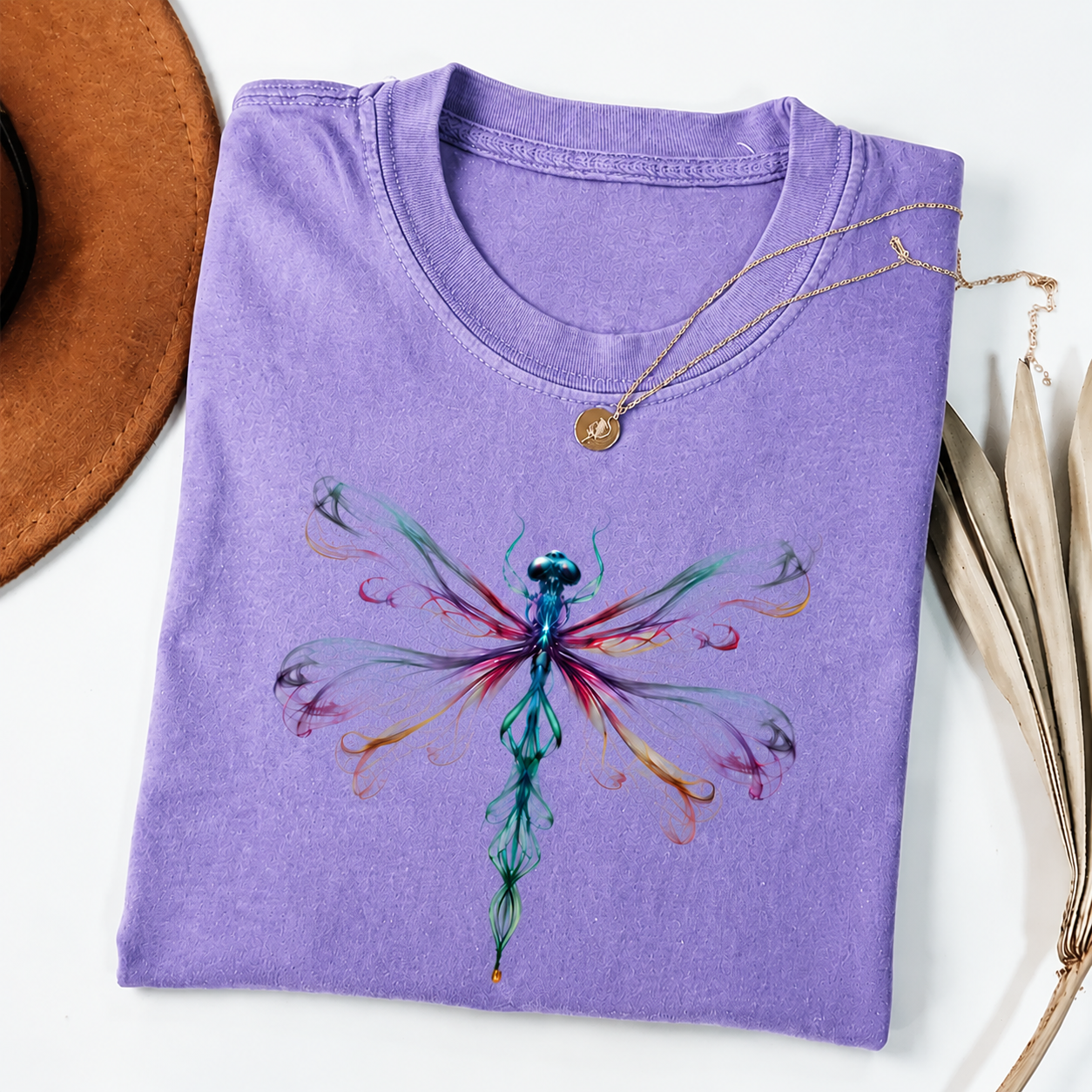 Bright Golden Dragonfly T-shirt-Teevibe